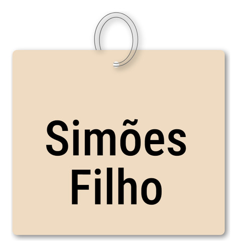 14x Chaveiro Simões Filho Mdf Souvenir C/ Argola