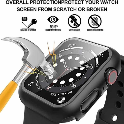 Imagen 3 de 5 de Protector De Pantalla Para Apple Watch Serie 7