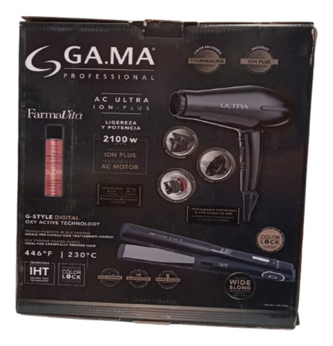 Gama Combo Ultra Profesional Plancha Digital + Secadora 2100