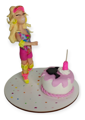 Candy Maniacs Adorno Barbie Tridimensional 1u Rosa Chicle Barbie
