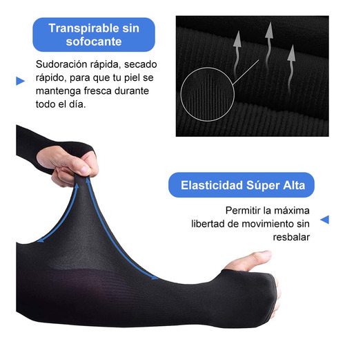 6 Pares De Mangas Para Brazos Con Protección Uv