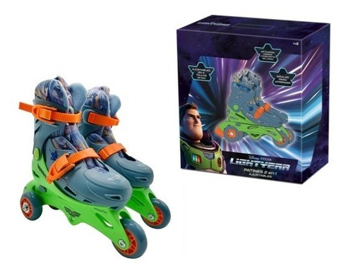 Disney Patines Lightyear 2 En 1 Ajustables 31 Al 34