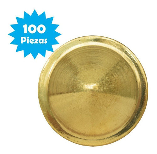 Chapetón Liso Soldable De Latón 40 Mm Paq. 100pzs (cha-pe12)