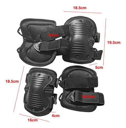 B 4x Espinilleras Rodilleras Suaves Para Ciclismo Deportes
