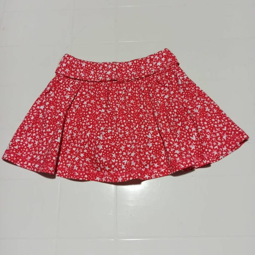 Imagen 6 de 9 de Falda Para Bebe Niña 18 Meses Roja Nueva