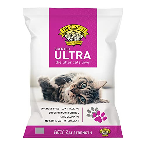 Precious Cat Elsey's Ultra Scented Cat Litter,18 Gweav