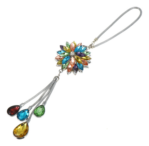 Adorno Colgante Con Diseño De Camelia De Cristal, 1 Unidad,