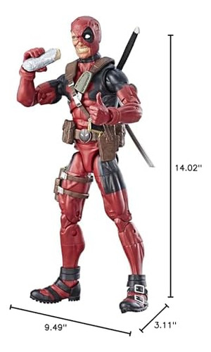Marvel Legends Series 12 Figura De Acción Deadpool Durante A