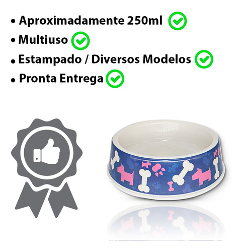Bebedouro/comedouro Caes E Gatos Plst 18,5*5 Cm Cor:scoob6