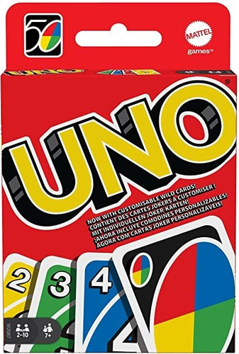 Juego De Cartas Uno Original Mattel Juego De Mesa Familiar