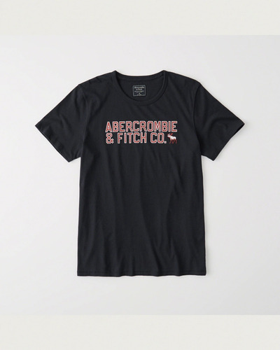 Abercrombie & Fitch Logo Playera Impresa 123-238-2417-200