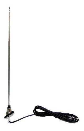 Imagen 2 de 5 de Antena Completa Tipo Chevrolet Guardabarro 3 Tramos Cromada