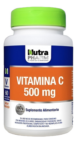 Vitamina C 500 Mg Nutrapharm (sistema Inmunologico)