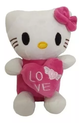 24 horas de entrega listo stock grande hello kitty peluche corazón amor  plushie juguetes 3 estilos regalo cumpleaños YTMM USBP Fivean unisex