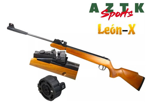 Rifle * Aztk León-x 5.5 Cargador 12 Diábolos Nitro Pistón  