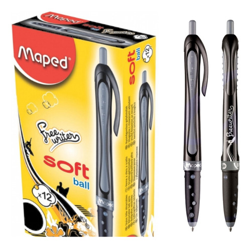 Pack X2 Lapiceras Maped Freewritter Retractil Birome Soft