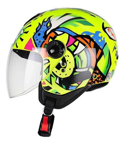 Capacete Peels Freeway King Amarelo Fluor Tamanho 58