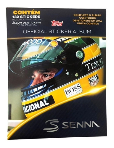Álbum Ayrton Senna - Completo - Topps