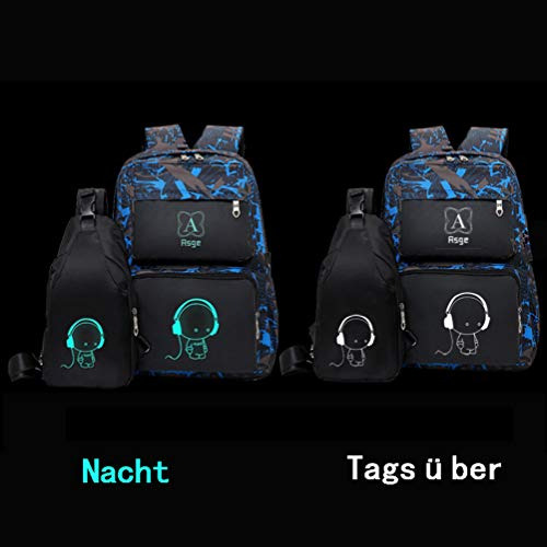 Mochila Asge Para Niños, Mochila De Camuflaje Para Mochilas