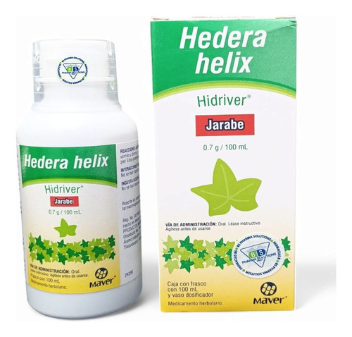 Hidriver Hedera Helix Jarabe Frasco C/100 Ml Maver