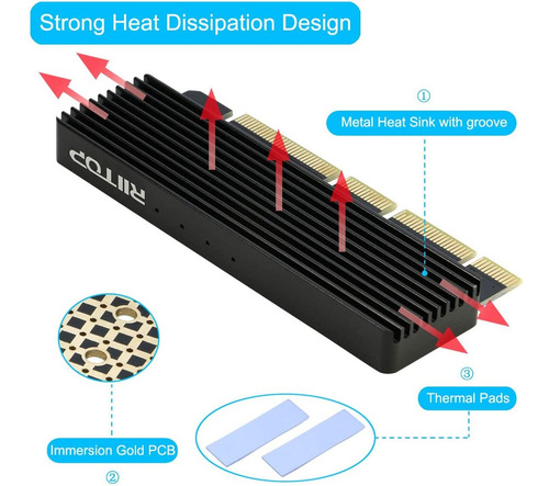 Disipador De Calor De Disco Duro Externo Ssd Solido M.2