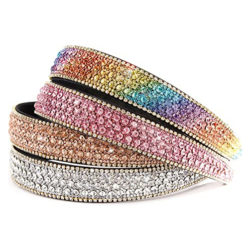 Wecoe 4 Pack Rhinestone Headbands Mujeres Chicas Moda D57ty