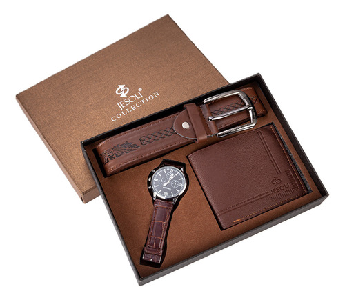 2pcs/set Reloj + Cartera Cinturón Set De Regalo Para Hombre