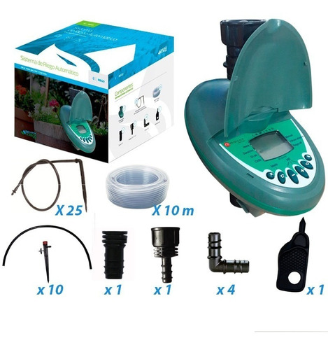 Kit Riego Goteo Automático Balcón Para Maceta 