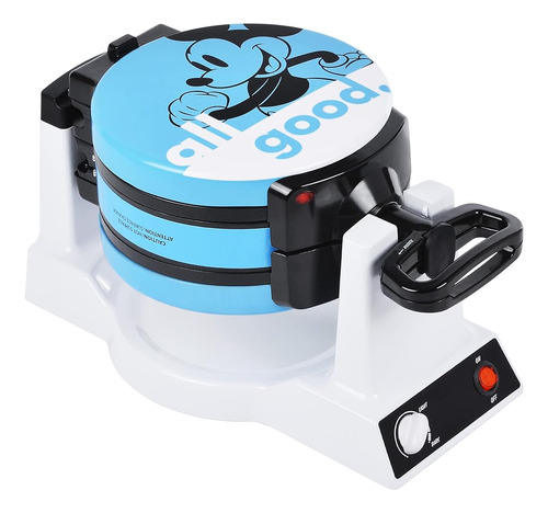 Disney Mickey Mouse Y Minnie Mouse Double Flip Waffle Maker 