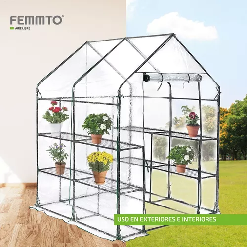 Invernadero Estructura Indoor Inv-1.4m-pvc Exterior Cultivo Uv Con Estantes