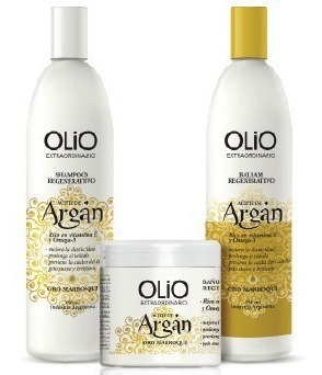 Kit Shampoo +acondicionador + Baño De Crema Argan Olio