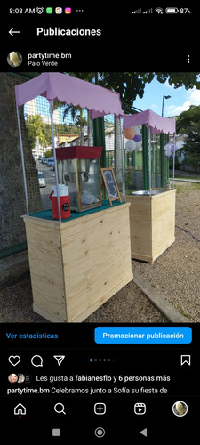 Servicio De Algodón De Azúcar Y Cotufas Para Sus Eventos