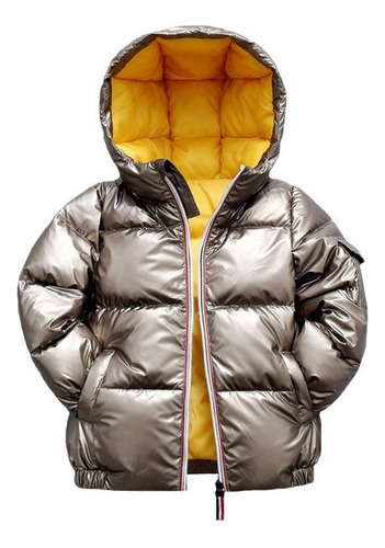 Abrigo Grueso Brillante Chaqueta Impermeable Niños Invierno