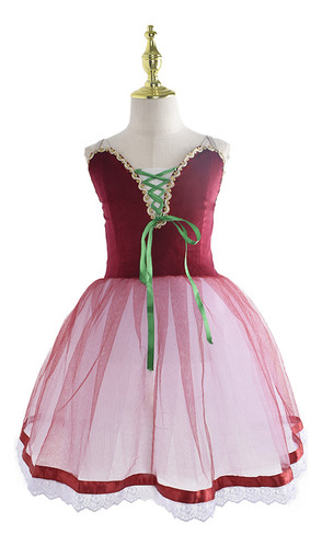 Vestido Romántico De Ballet Con Tutú Largo, Negro, Español,