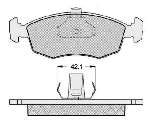 Pastilla De Freno Fiat ---palio 1.4- 1.6- 1.8 - Weekend 98/