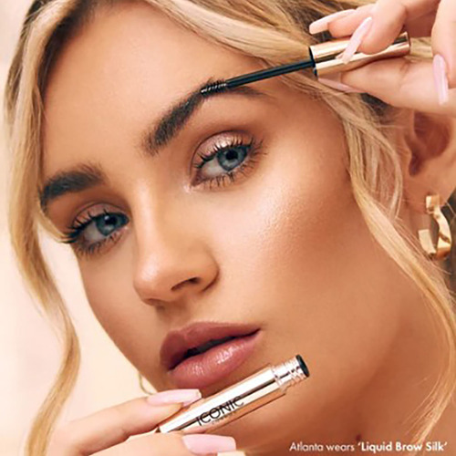 Gel de sobrancelhas icônico London Liquid Brow Silk Nutrition Color Max Hold