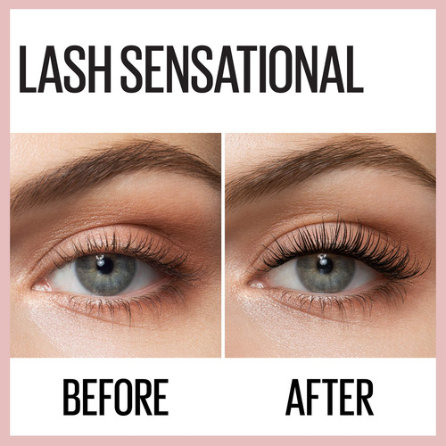 Máscara Lavable Maybelline Lash Sensational, Marrón
