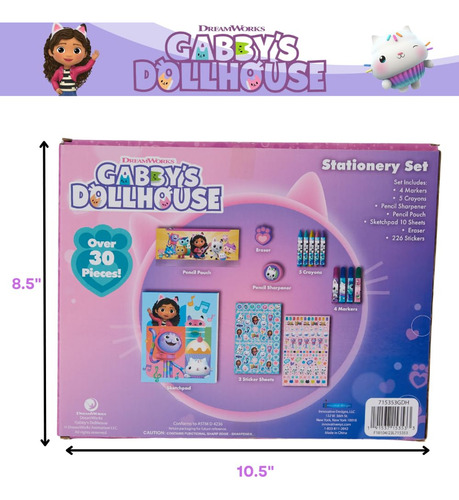Art Set Innovative Designs Gabbys Dollhouse Con Estuche Para