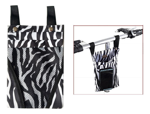 3 Bolsa De Manillar Para Scooter De Bicicleta Soporte Raya