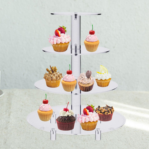 A Mesa Con Soporte For Tartas Transparente Con Forma De
