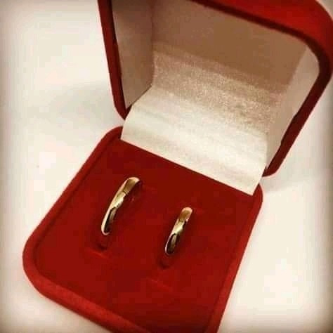 Imagem 1 de 1 de Par Aliança Banhada Ouro 18k