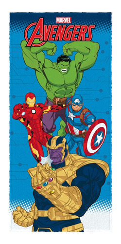 Toalha De Banho Infantil Felpuda Lepper Vingadores Vs Thanos