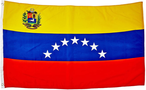 Quality Standard Flags Bandera De Venezuela Con 7 Estrellas,