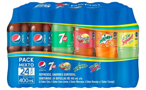 Refresco Pepsi Mix 24 Pzas De 400 Ml 