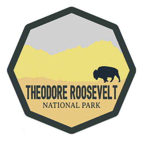  Calcomanía Del Parque Nacional Theodore Roosevelt (3â...