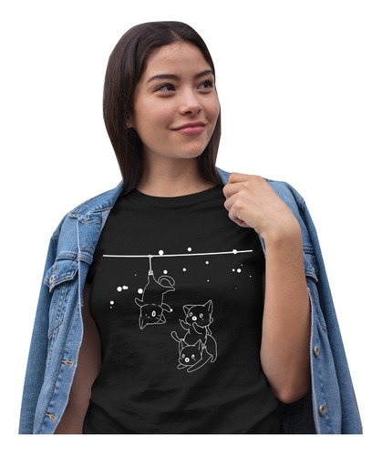 Playera Animada De Gatitos P/mujer Juvenil Cleen Alexer