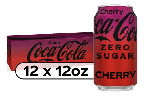 Refresco Coca Cola Lata 12 Pack - Sabor Cereza Zero