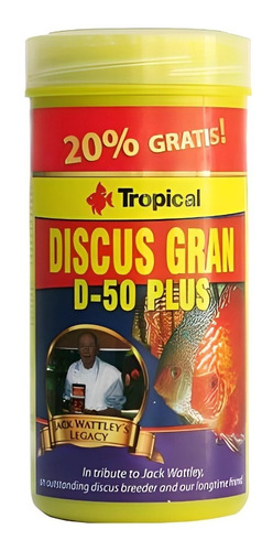 Ração Tropical Discus Gran D-50 Plus 132g