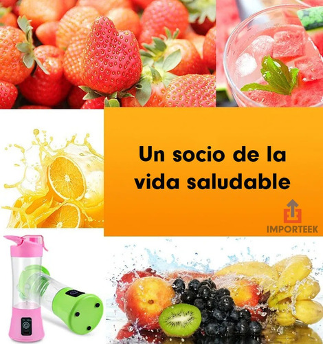 . Mini Vaso Licuadora Procesadora Portatil Usb Recargable