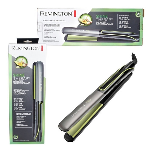 Imagen 2 de 9 de Plancha De Cabello Remington Aguacate Macadamia Original 100